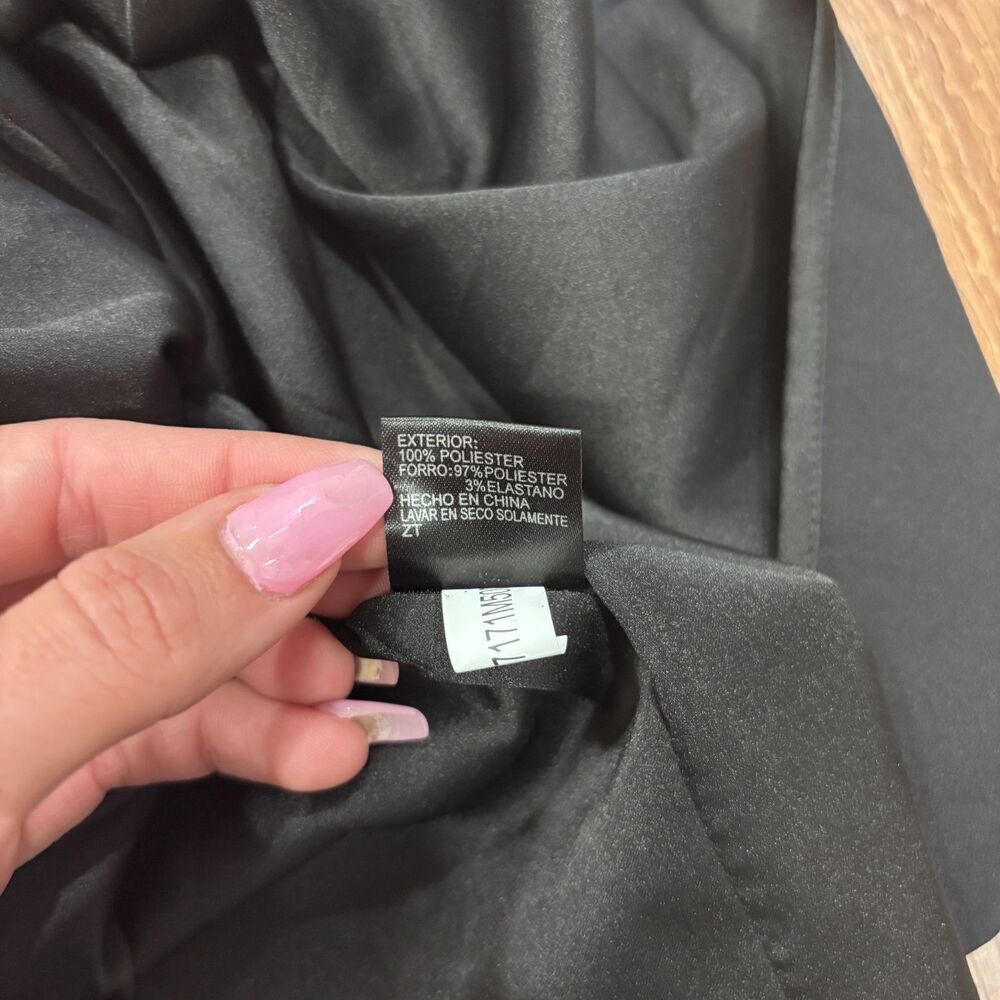 NWT Gianni Bini Sophie Dress Black Halter Ruffle Women's Size 6 - 7171M500 $129 - Picture 11 of 12